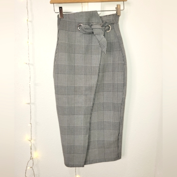 Houndstooth Pencil Skirt sz 0 - Picture 3 of 10